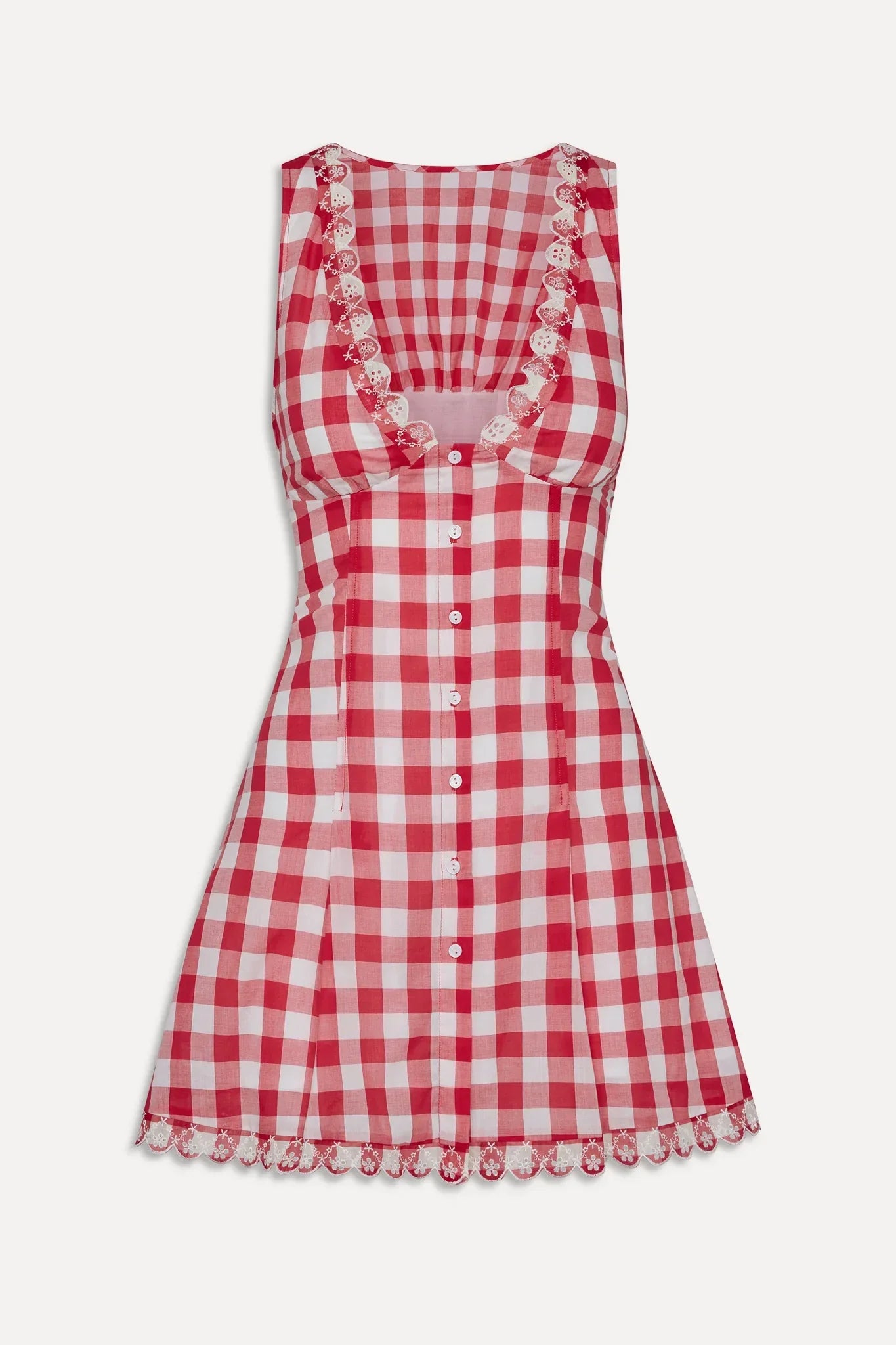 X Bella Hadid Farm Gingham Mini Dress - Malibu Picnic