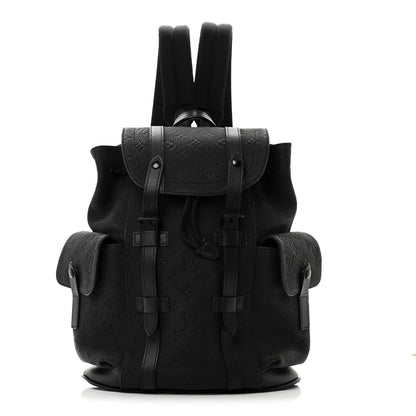 Taurillon Monogram Christopher PM Backpack Black