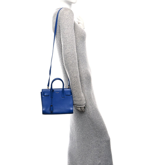 Calfskin Nano Sac De Jour Royal Blue