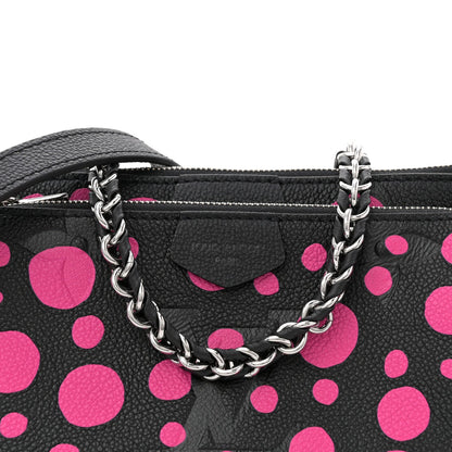 LV X YK Empreinte Multi Pochette Accessories Black Fuchsia