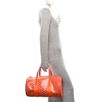 Goyardine Barrel 40 Sports Bag Orange