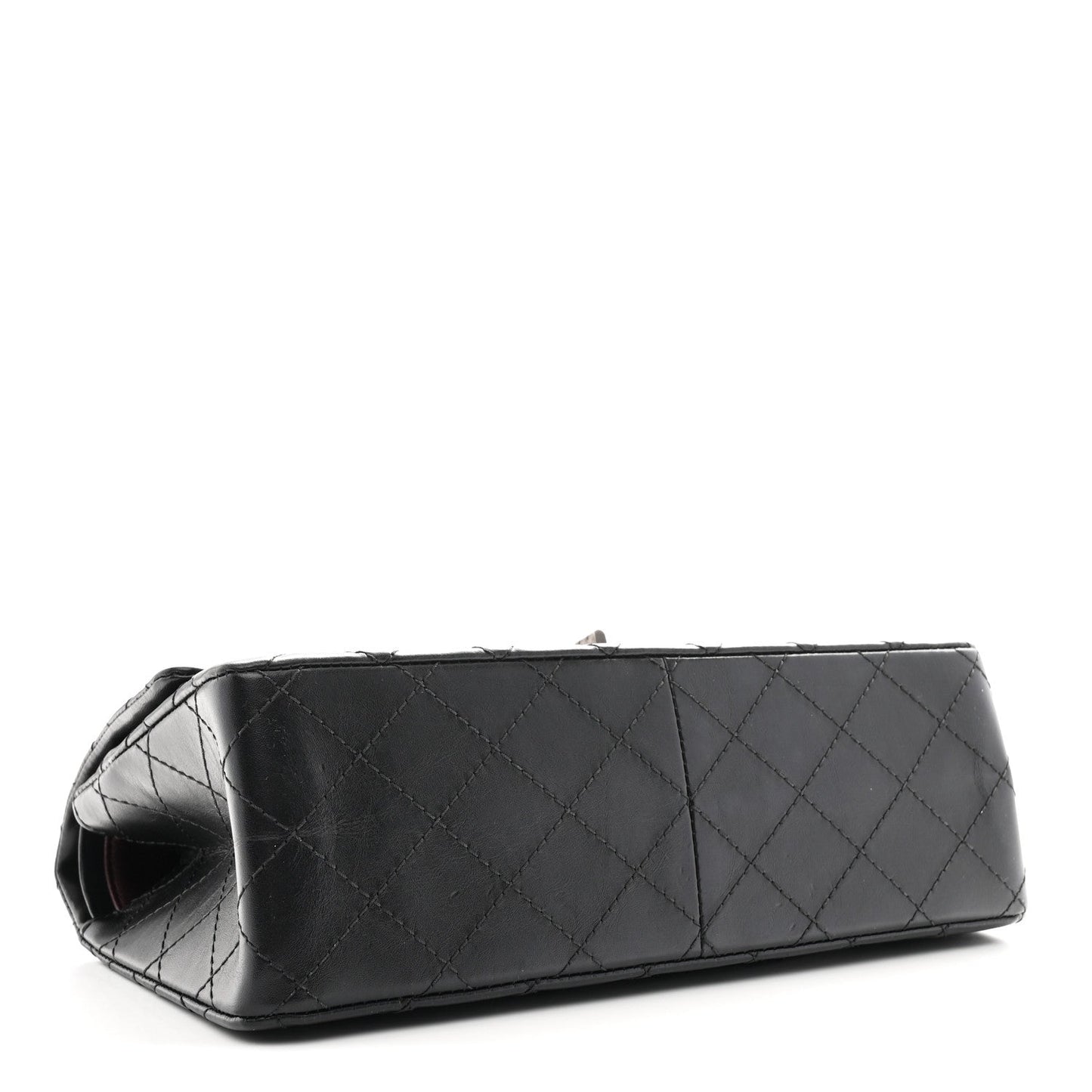 Aged Calfskin Quilted 2.55 Reissue 226 Flap Black