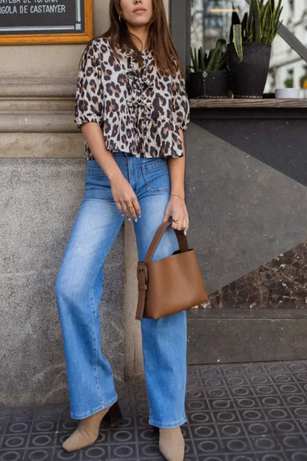 BLUSA DE LEOPARDO IVETTE