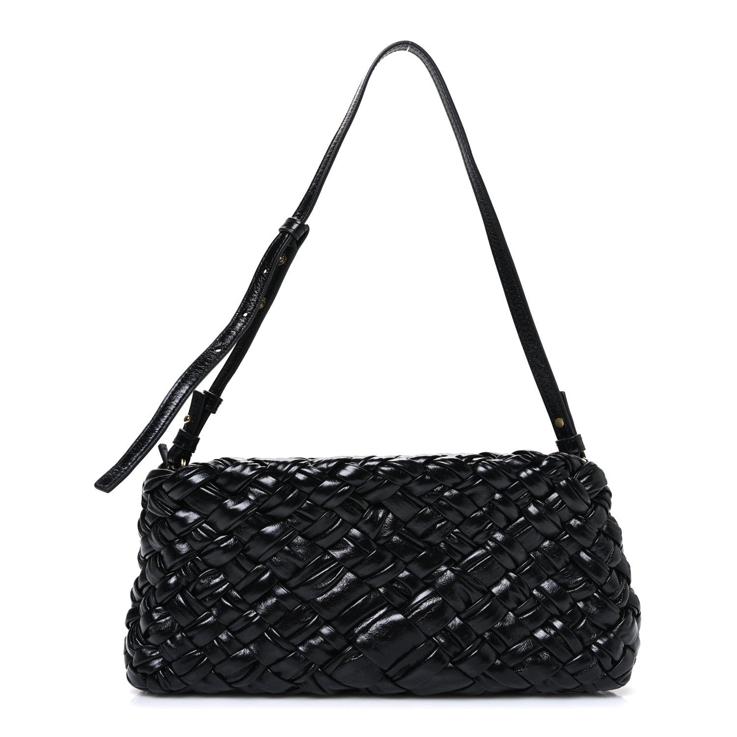 Calfskin Intrecciato Kalimero Cha-Cha Clutch Black