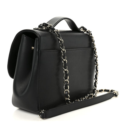 Caviar Quilted Medium Business Affinity Flap Black