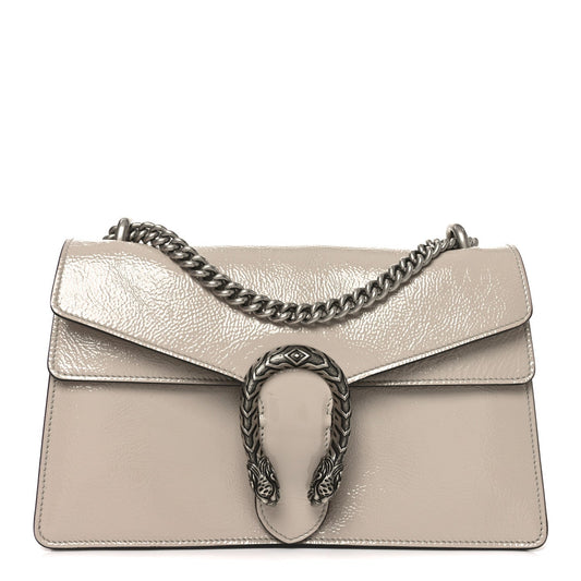 Crinkled Patent Small Dionysus Shoulder Bag Sphinx
