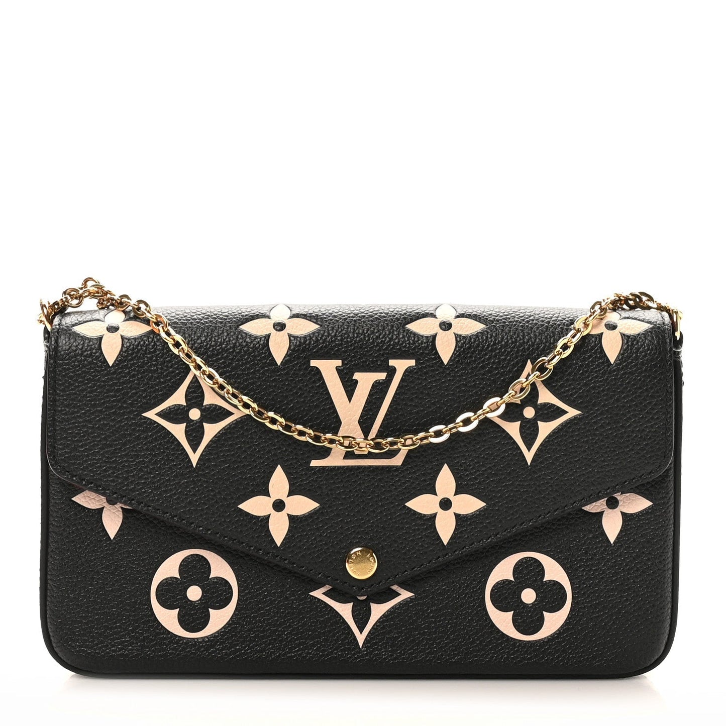 Empreinte Monogram Giant Felicie Pochette Black Beige