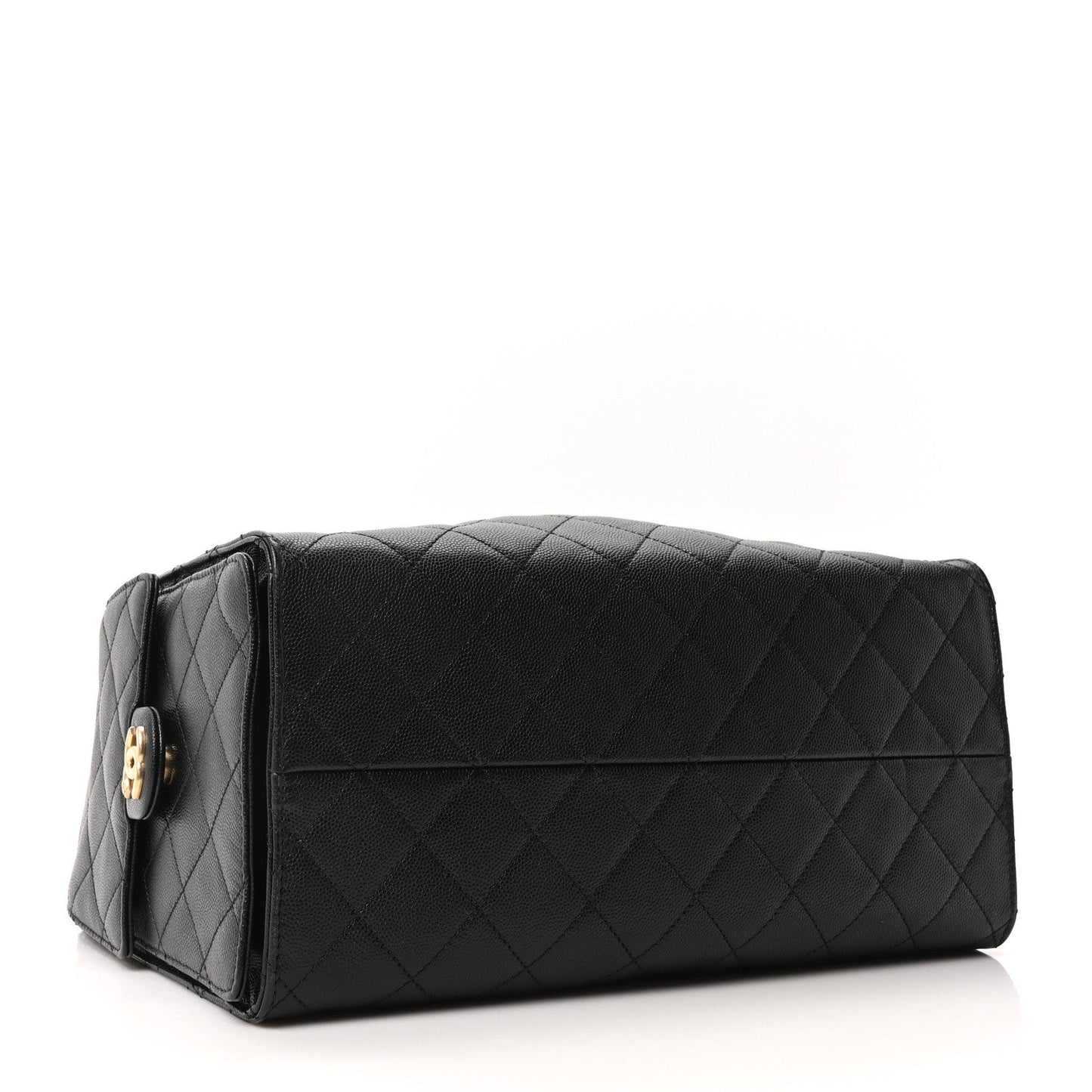 Caviar Quilted Medium Chanel 25 Handbag Black
