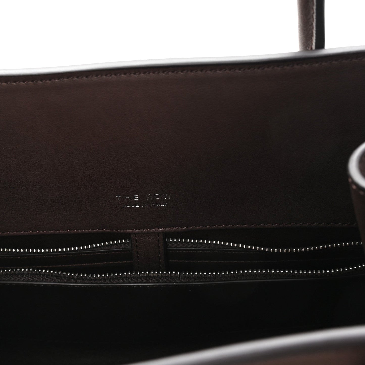 Polished Saddle Calfskin Margaux Shoulder 12 Hippo Grey