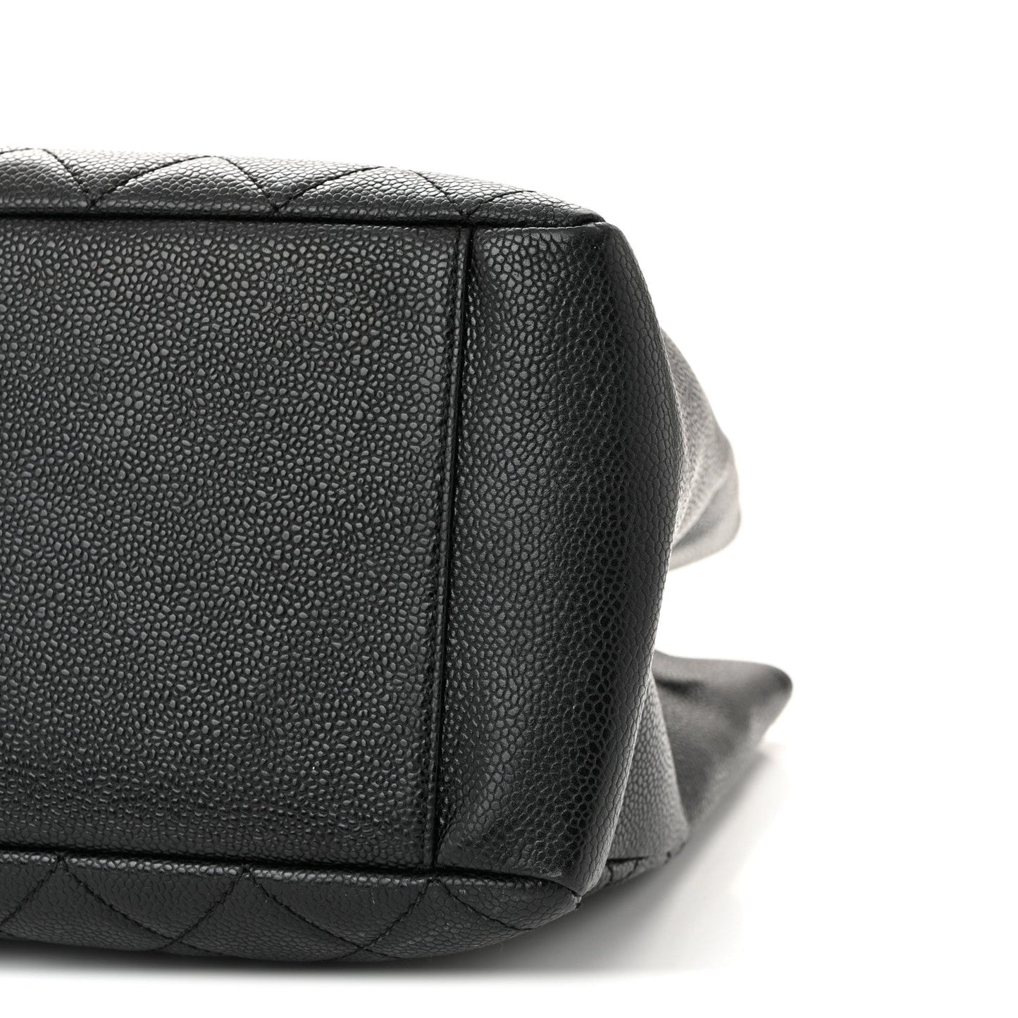 Caviar Quilted Grand Shopping Tote GST Black