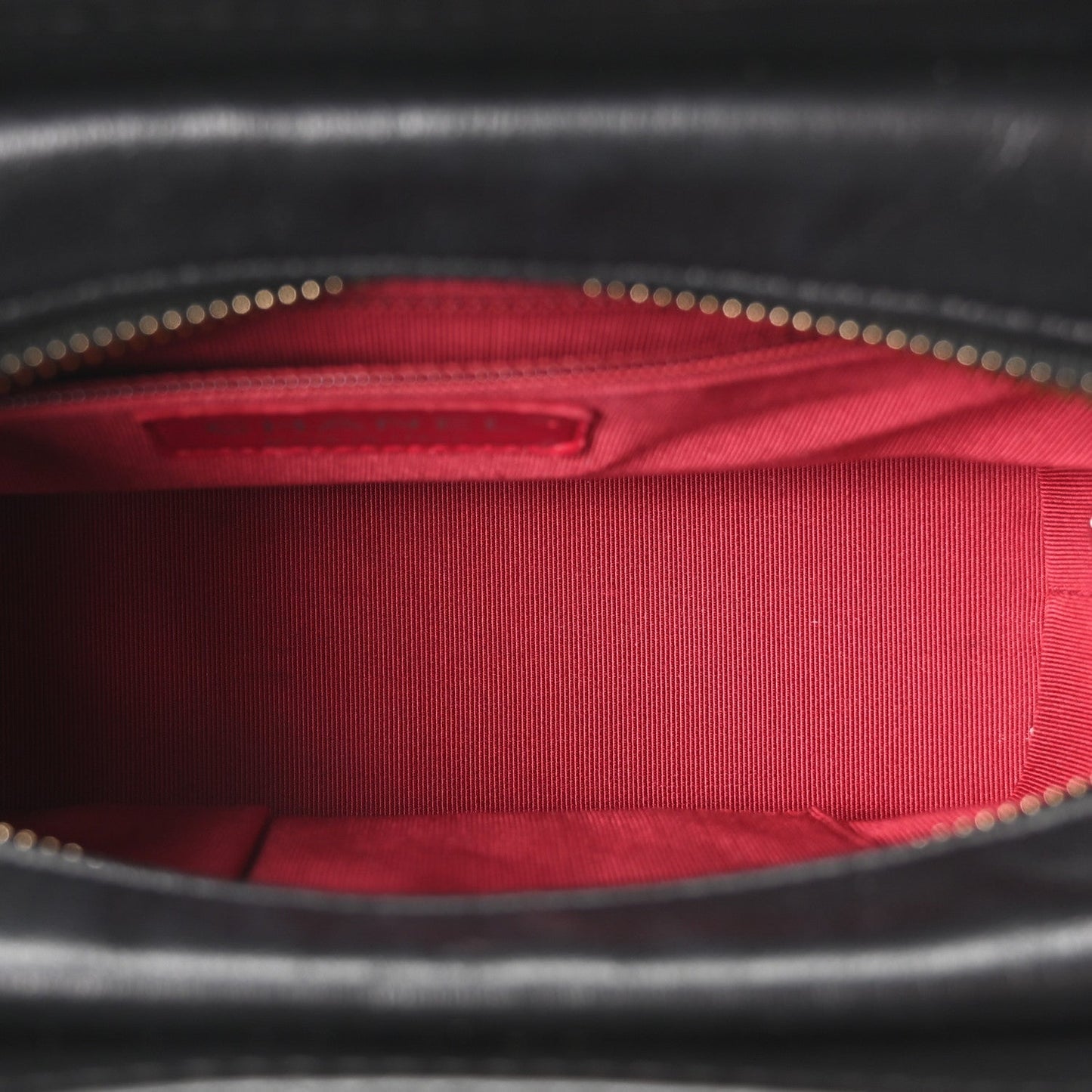 Aged Calfskin Chevron Quilted Small Gabrielle Hobo Black