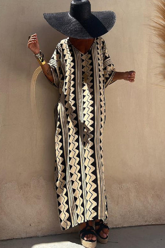 Vestido túnica beige Carabel