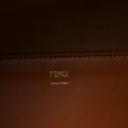 Vitello King Plexiglass Large Fendi Sunshine Shopper Tote Cuoio
