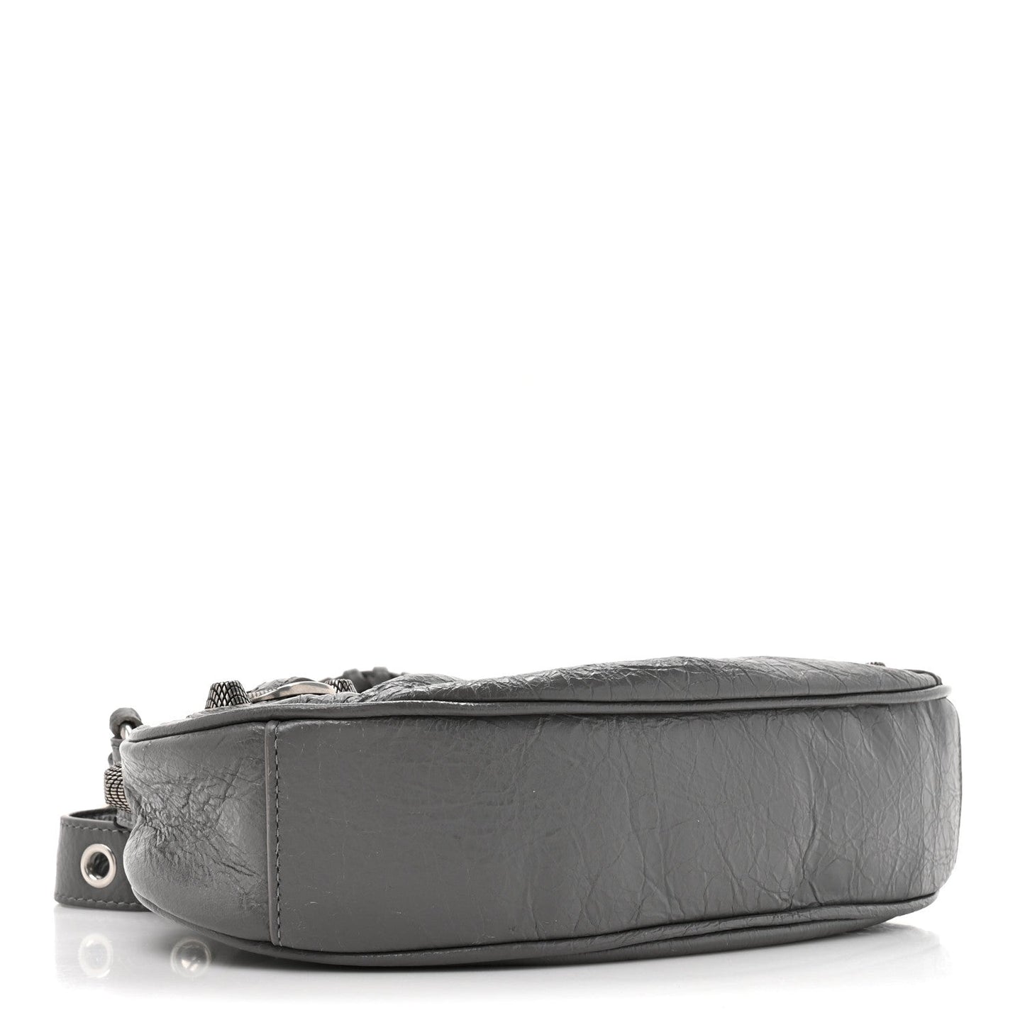 Agneau Arena Le Cagole Shoulder Bag XS Dark Grey