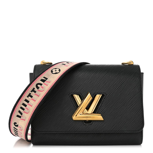 Epi Twist Top Handle Shoulder Bag MM Black
