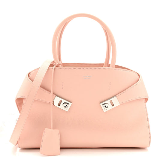 Calfskin Medium Hug Bag Pink