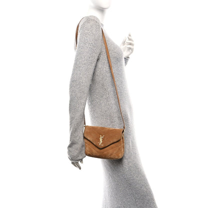 Suede Toy Loulou Shoulder Bag Cinnamon