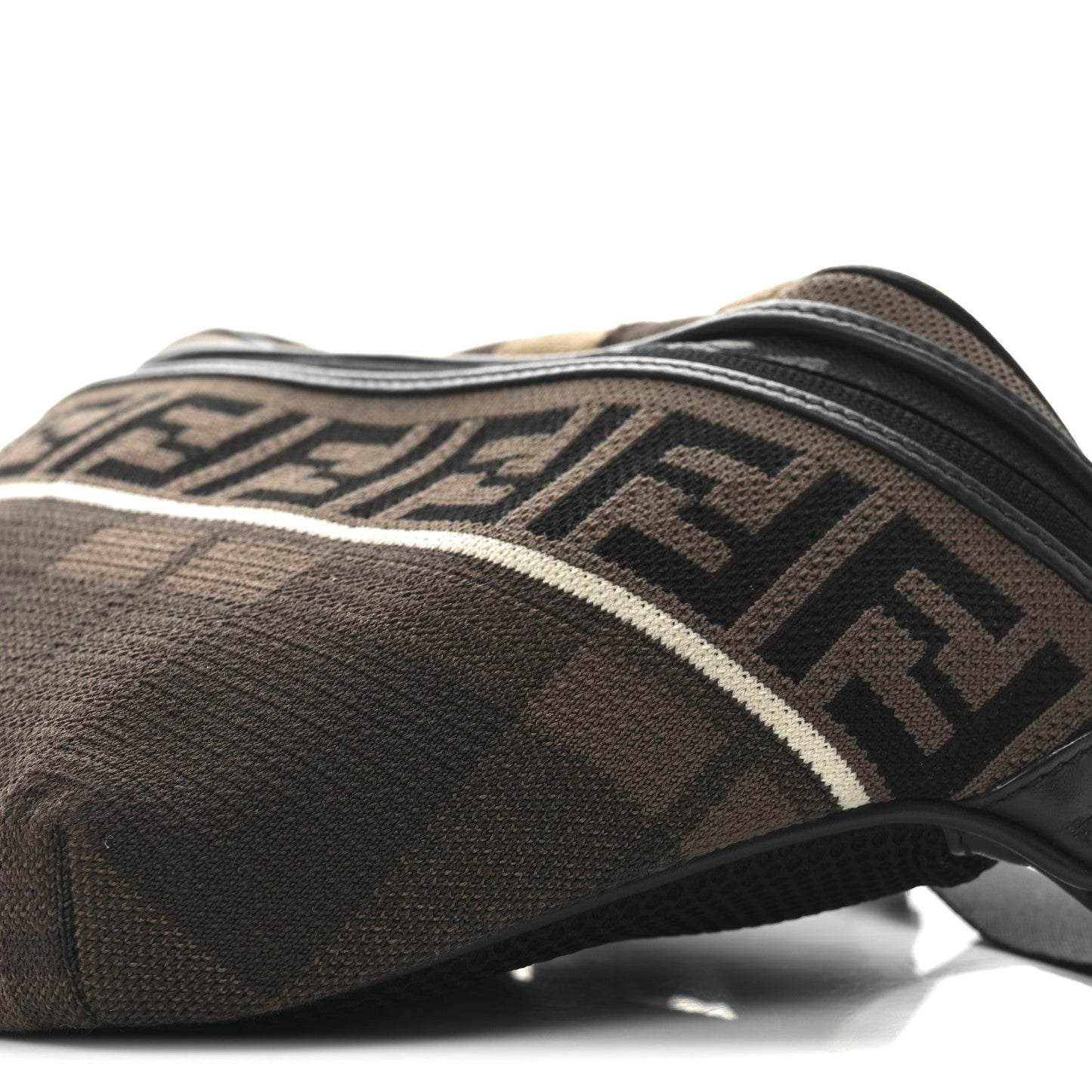 Vitello Century Maglia Pattern Mix Belt Bag Havana
