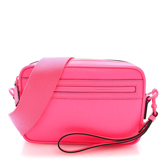 Rubber Effect Monogram GG Crossbody Bag Fluorescent Fuchsia