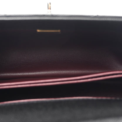 Caviar Quilted Mini Coco Handle Flap Black