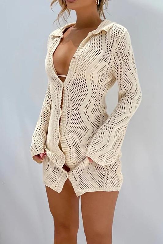 Capa básica de crochet con botones 