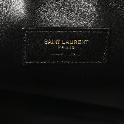 Patent Calfskin Rendez-Vous Hobo Black