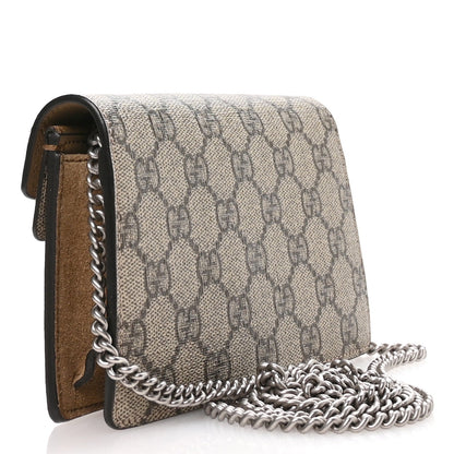 GG Supreme Monogram Super Mini Dionysus Shoulder Bag Taupe