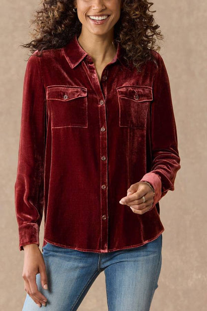 Camisa de terciopelo Juliana