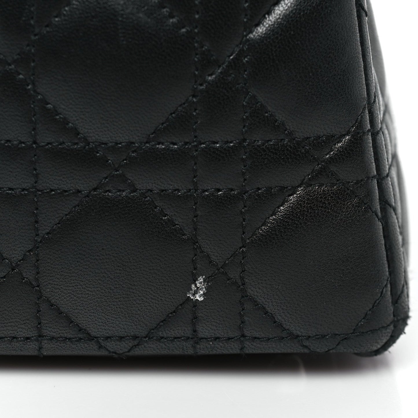 Lambskin Cannage Large Lady Dior Black