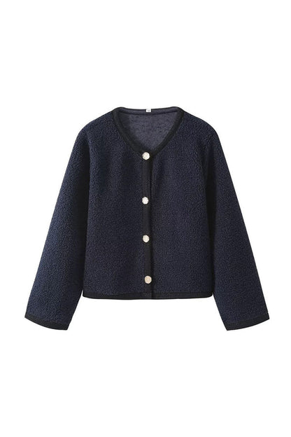 Chaqueta elegante de forro polar