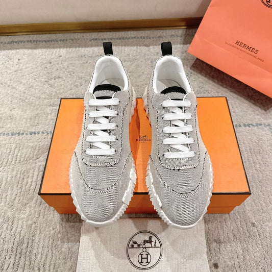HM Bouncing Sneaker Light Grey Mix Black Canvas 581316