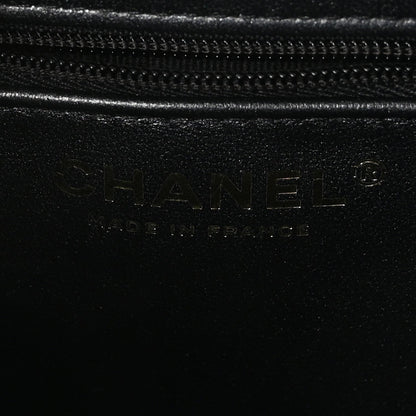 Patent Calfskin Quilted Nano Kelly Shopper Black