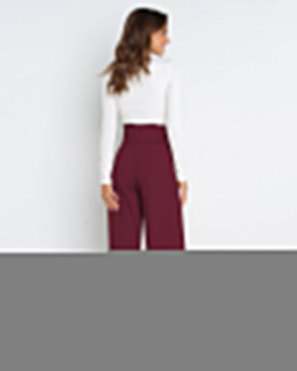 Casual Versatile Wide Leg Trousers