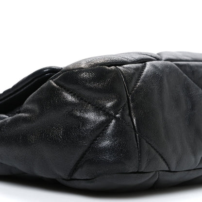Lambskin Quilted Medium Chanel 19 Flap Black