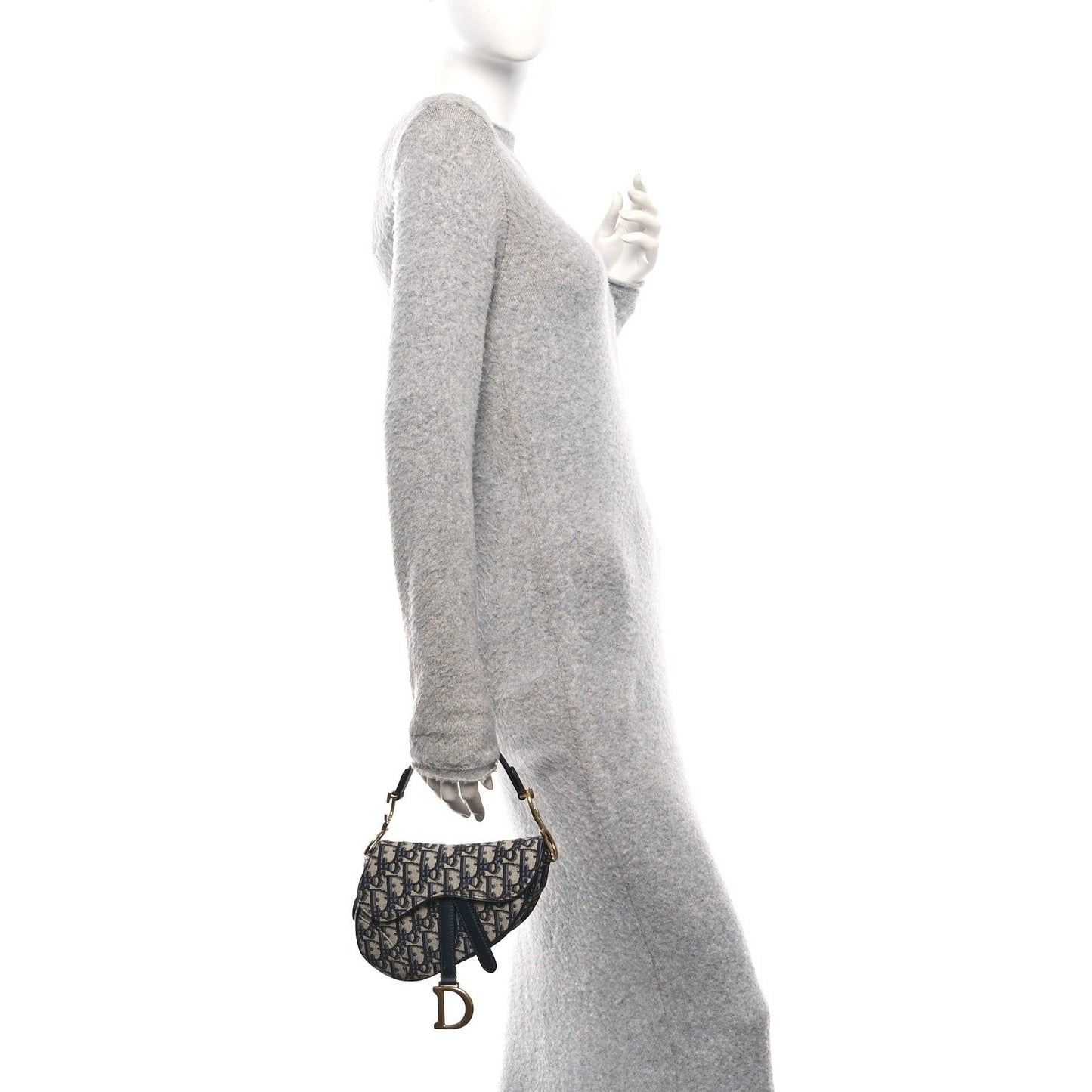 Oblique Mini Saddle Bag Blue