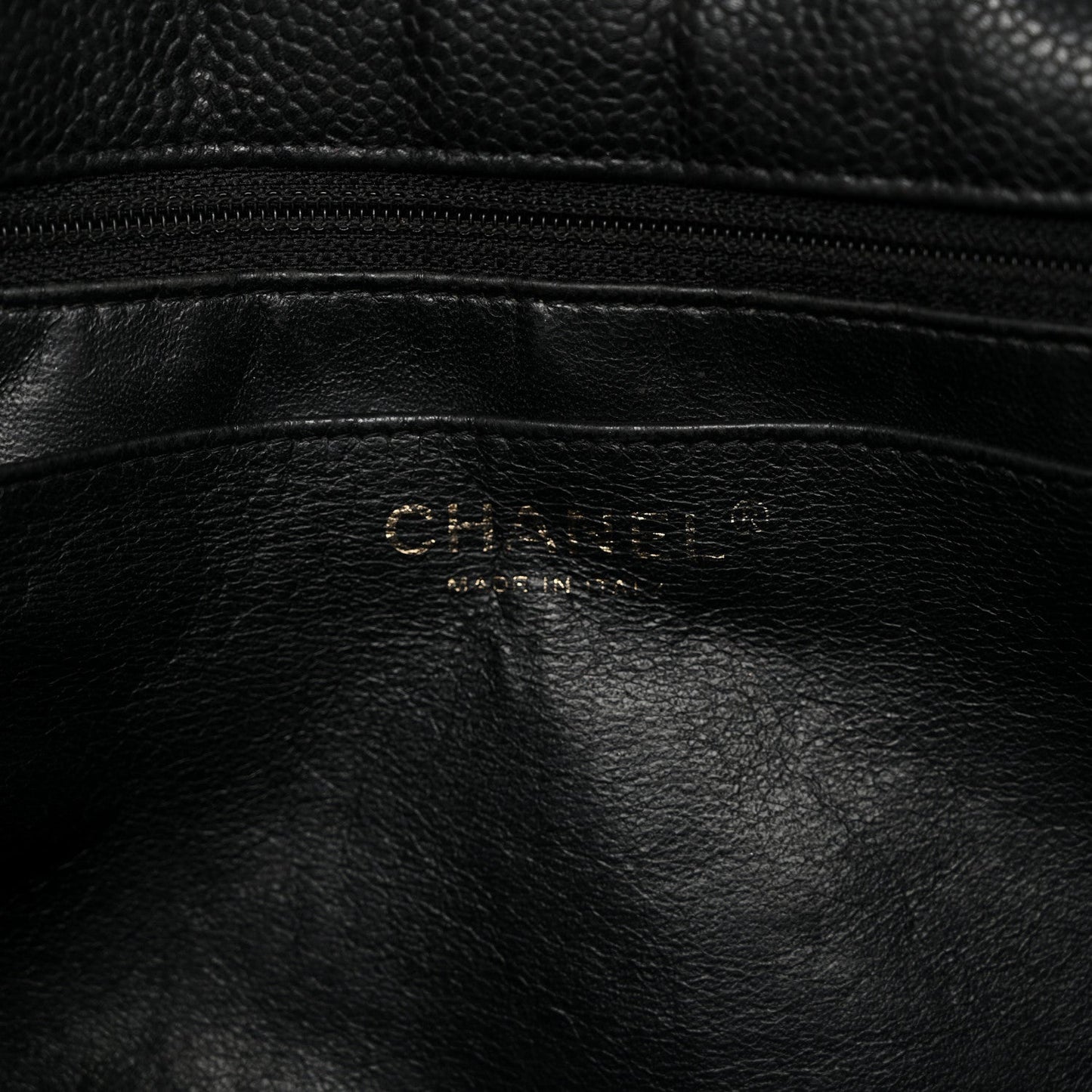 Caviar Quilted Jumbo Single Flap Black