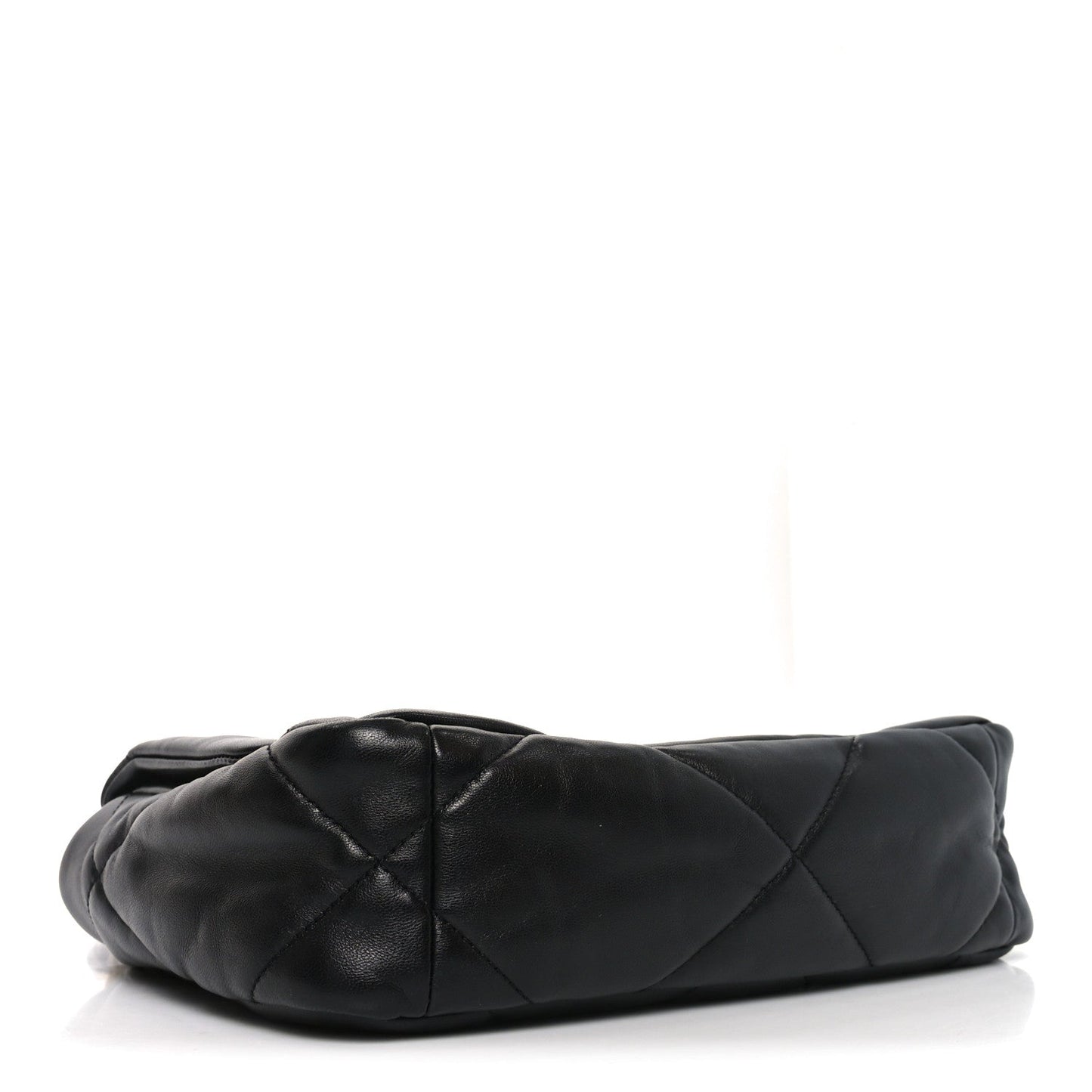 Goatskin Quilted Medium Chanel 19 Flap Black