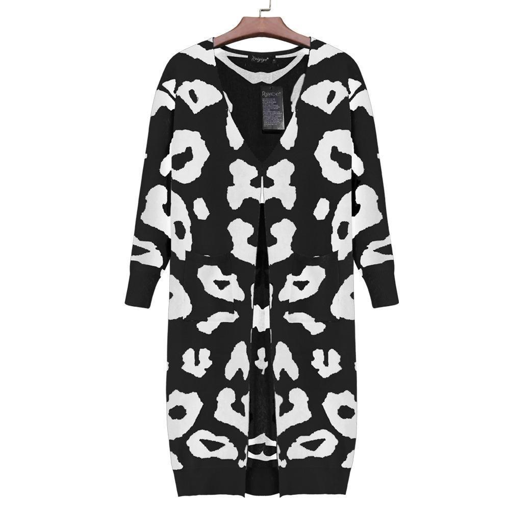 Leopard Print Sweet Comfy Cardigan Tops Sweater(3 Colors)