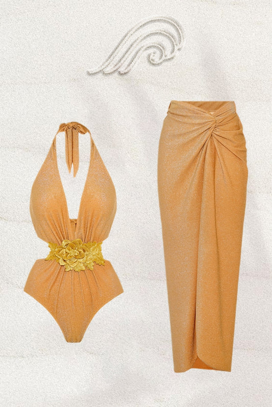 Conjunto de baño de dos piezas Bonnie Flower 