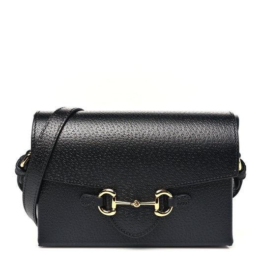 Calfskin Horsebit 1955 Shoulder Bag Black