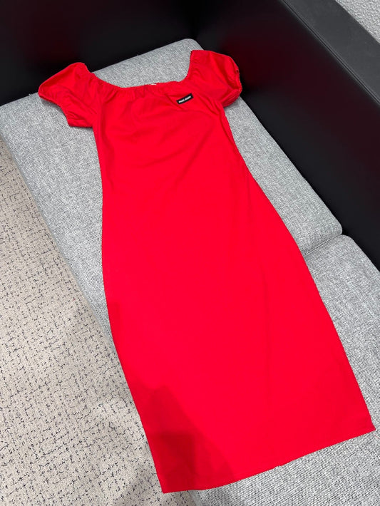 Miumiu 2026 Dress Red Cotton 356932