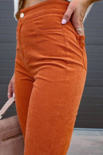 Pantalones acampanados de pana con bolsillos Autumn Mood