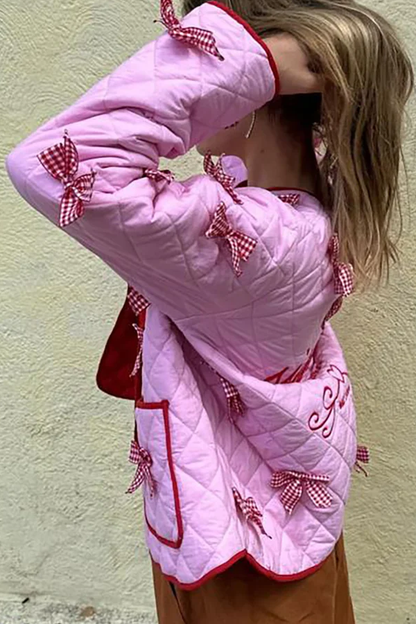 Chaqueta estampada de manga larga 