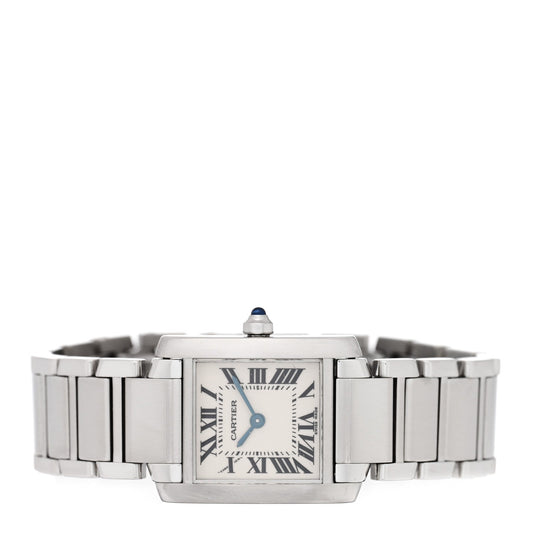 Stainless Steel 20mm Tank Francaise Quartz Watch