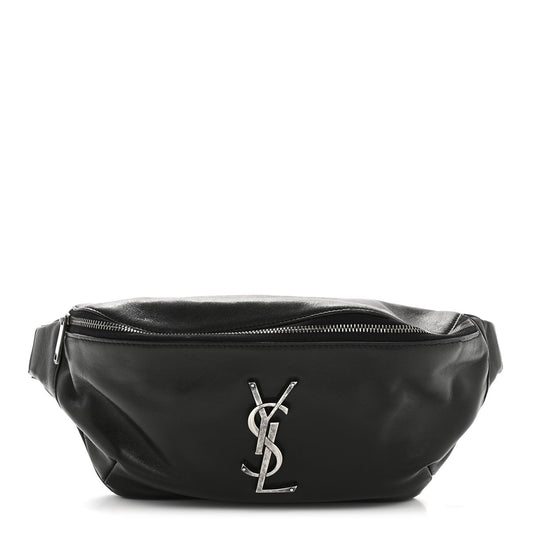 Calfskin Monogram Belt Bag Black