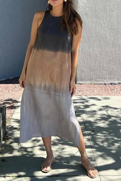 Vestido cómodo con degradado elegante