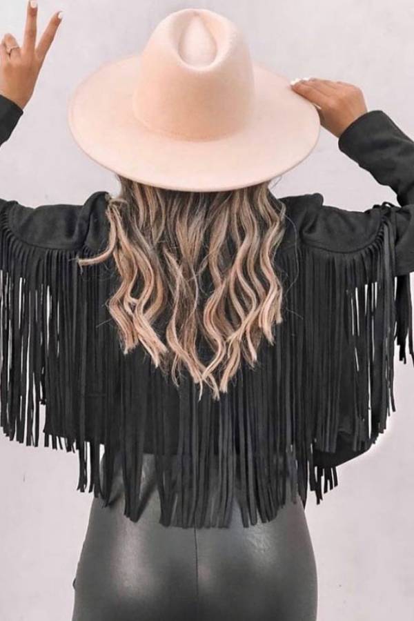 Chaqueta corta con borlas Tango