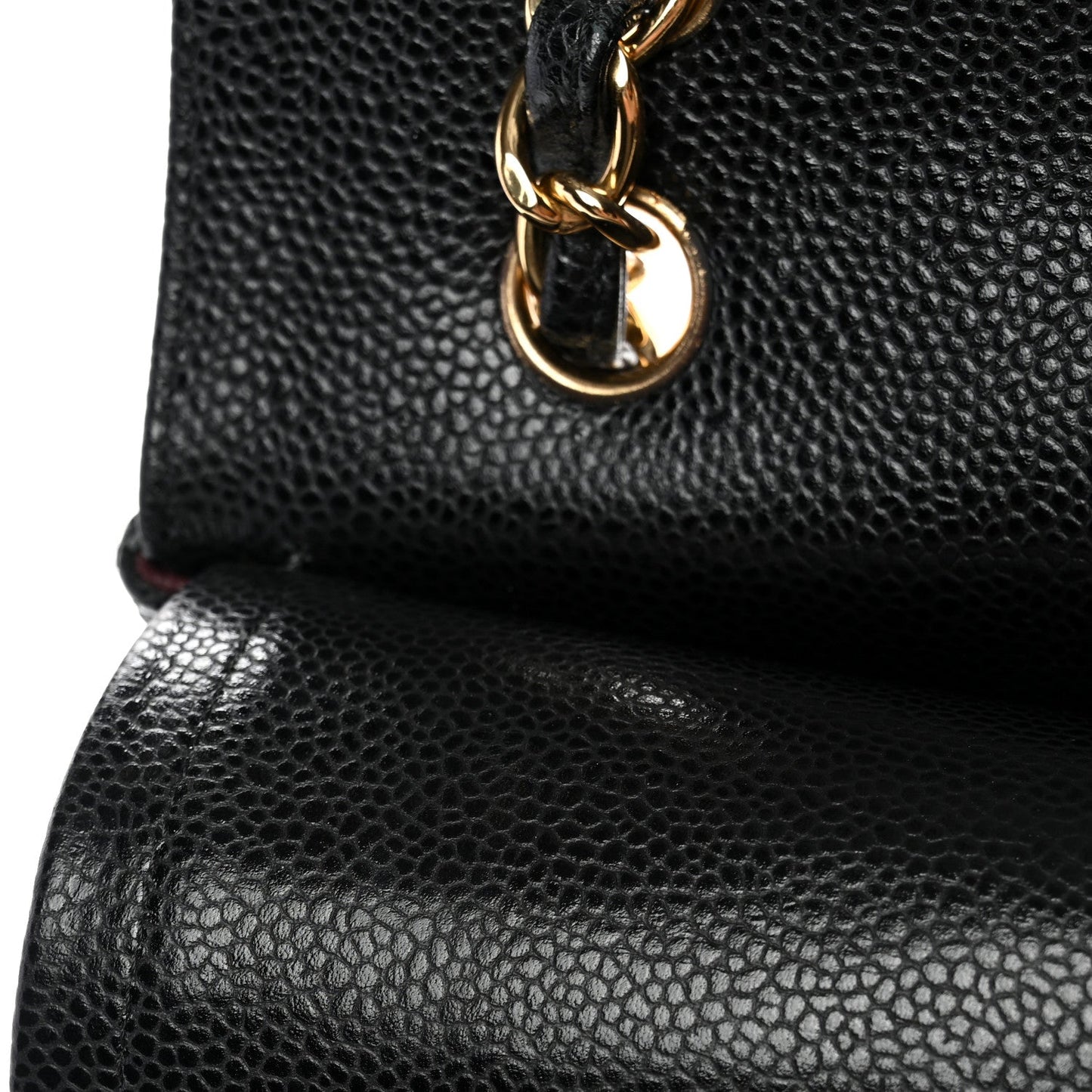 Caviar Quilted Maxi Double Flap Black