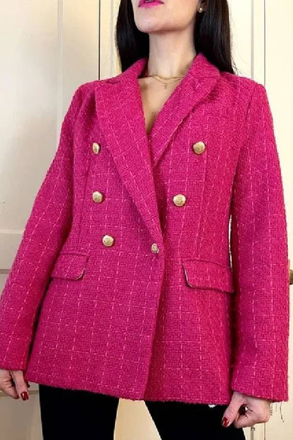 Chaqueta extragrande con puntadas en contraste