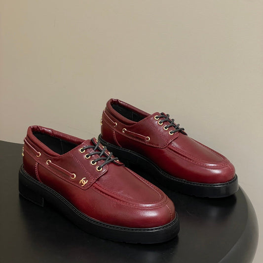 CC 26 Lace-Up Loafer Burgundy Sheepskin 594246